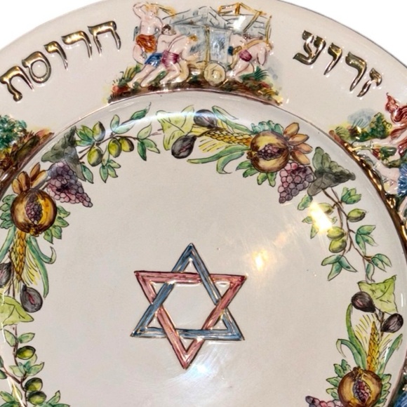 Passover Sedar Porcelain Platter - Picture 2 of 10